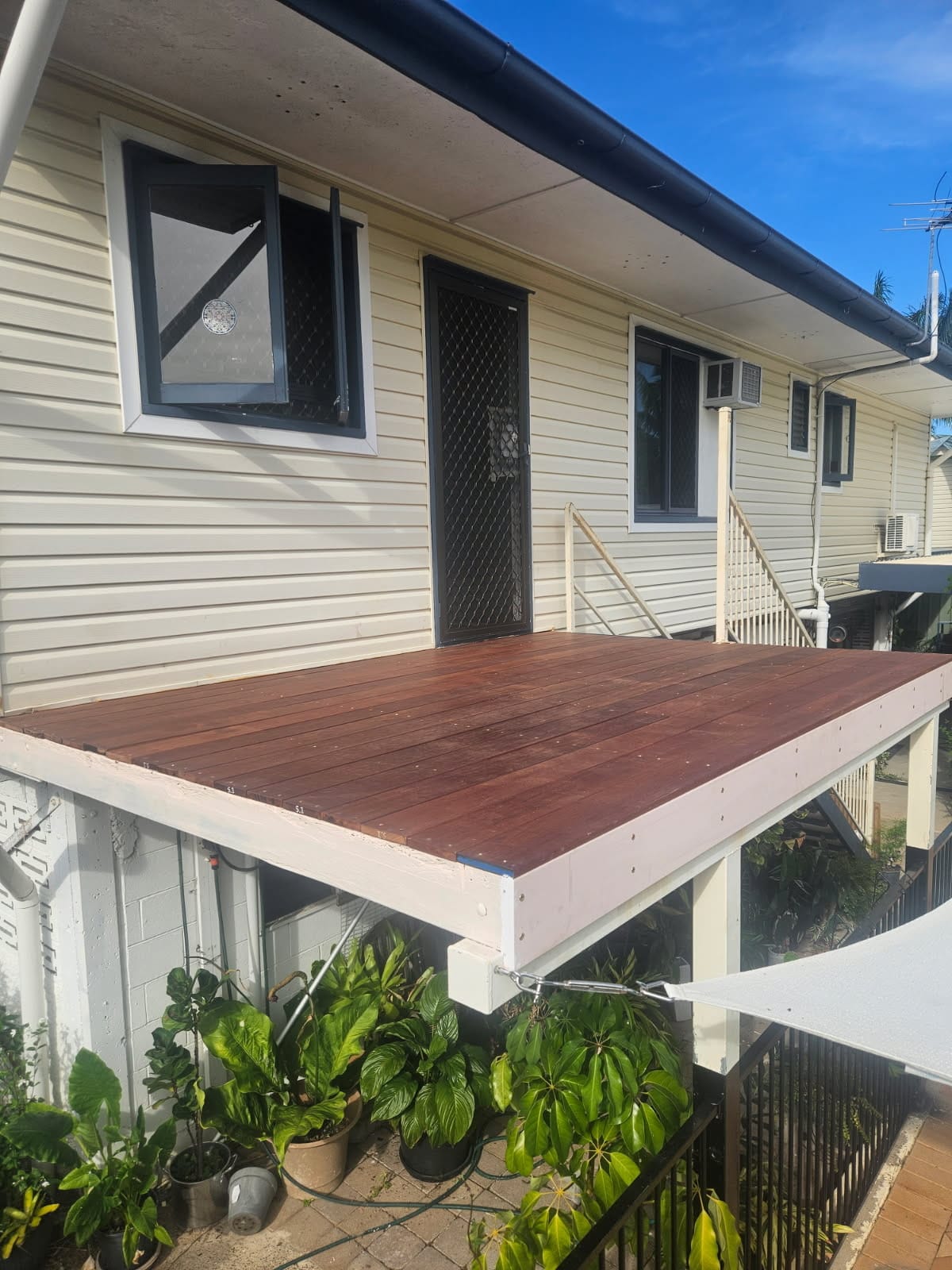 Deck build before